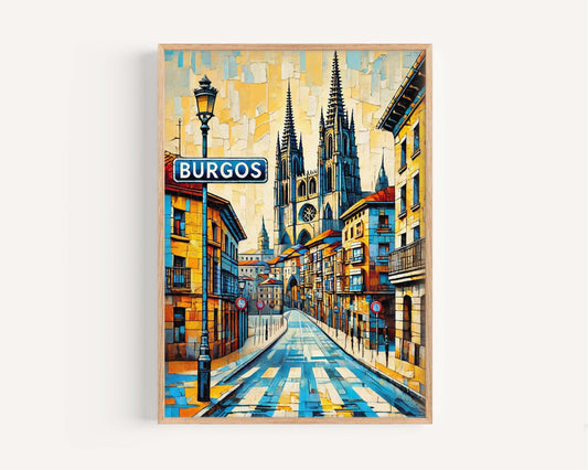 Burgos Art Print - Spain City Wall Art, Travel Poster & European Home Decor, Perfect Housewarming Gift