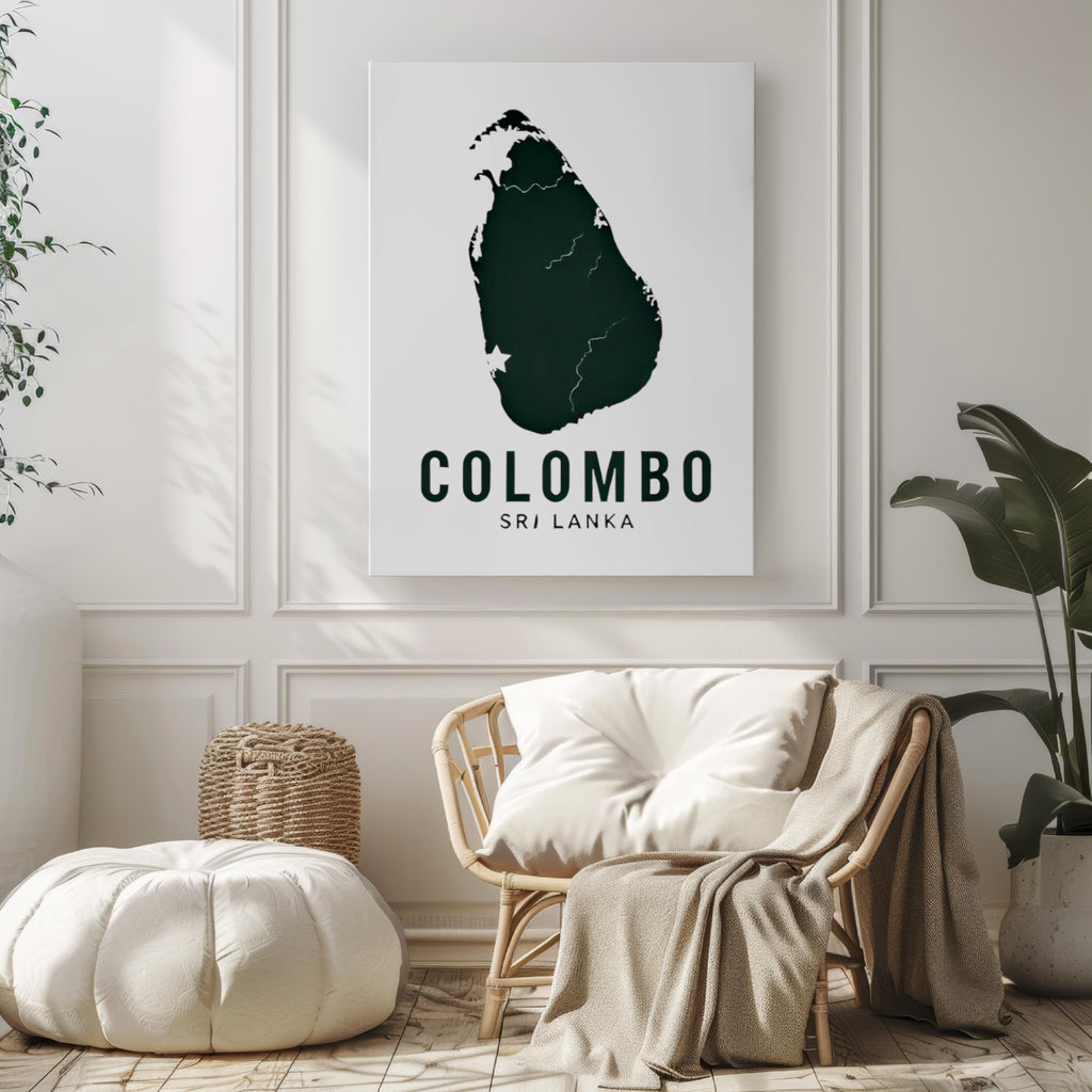Sri Lanka Colombo Wall Art Print – Travel Home Decor, Sri Lanka Gift & Housewarming Artwork