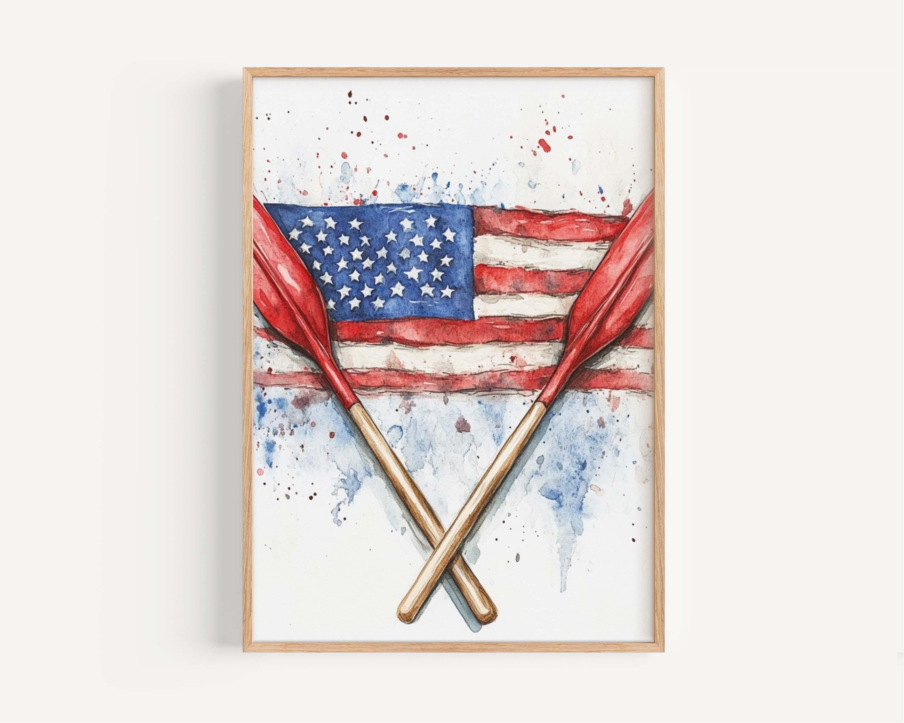 Boat Wall Art Patriotic - United States