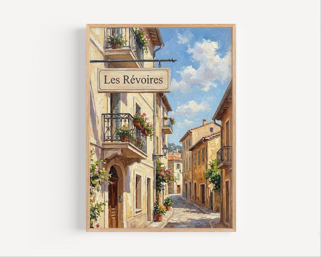 Les Révoires Wall Art Print: Elevated Monaco Travel Poster