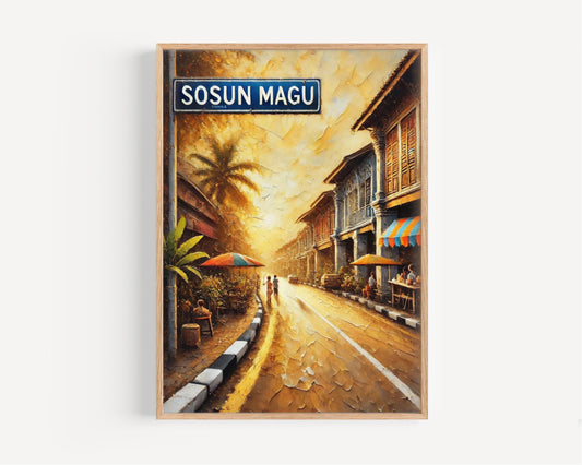 Sosun Magu Wall Art, Maldives Street Sign Print, Tropical Home Décor, Travel Souvenir, Maldives Art, Beach Painting, Personalized Gift