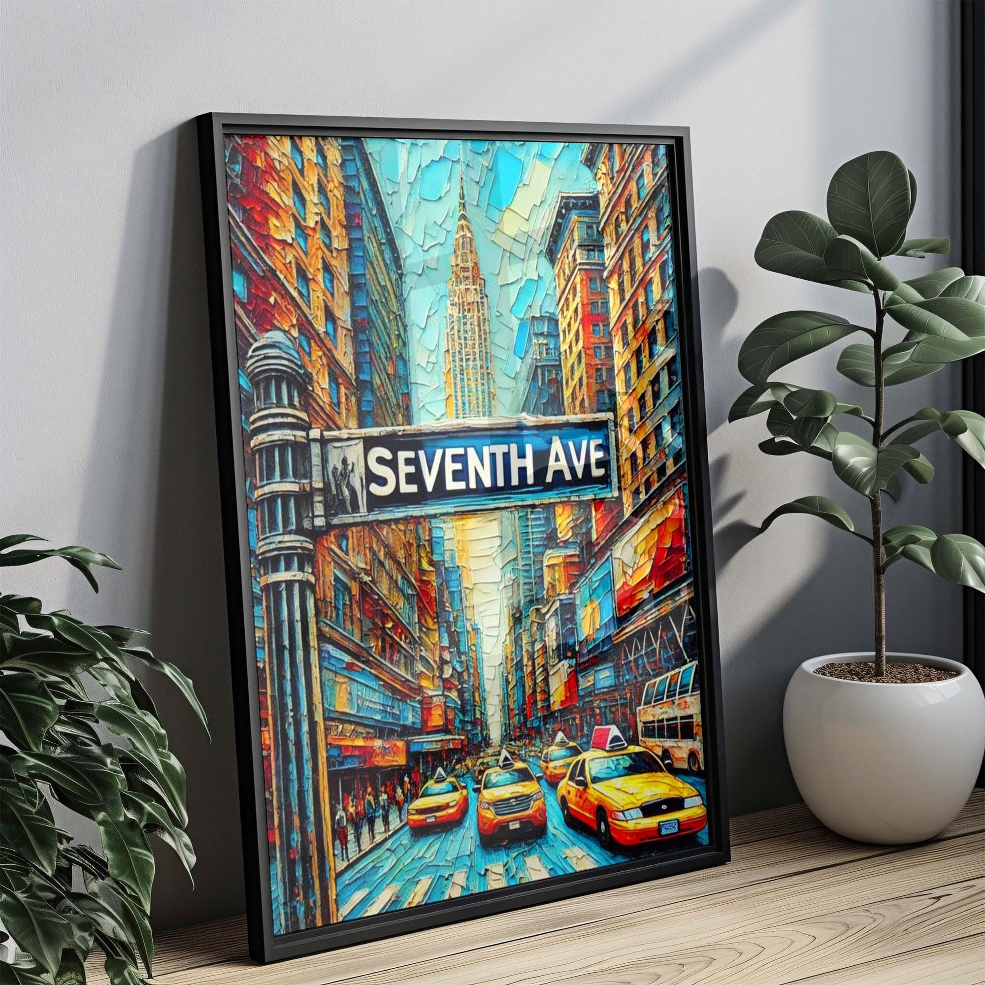 Seventh Avenue Print - Manhattan, New York, USA