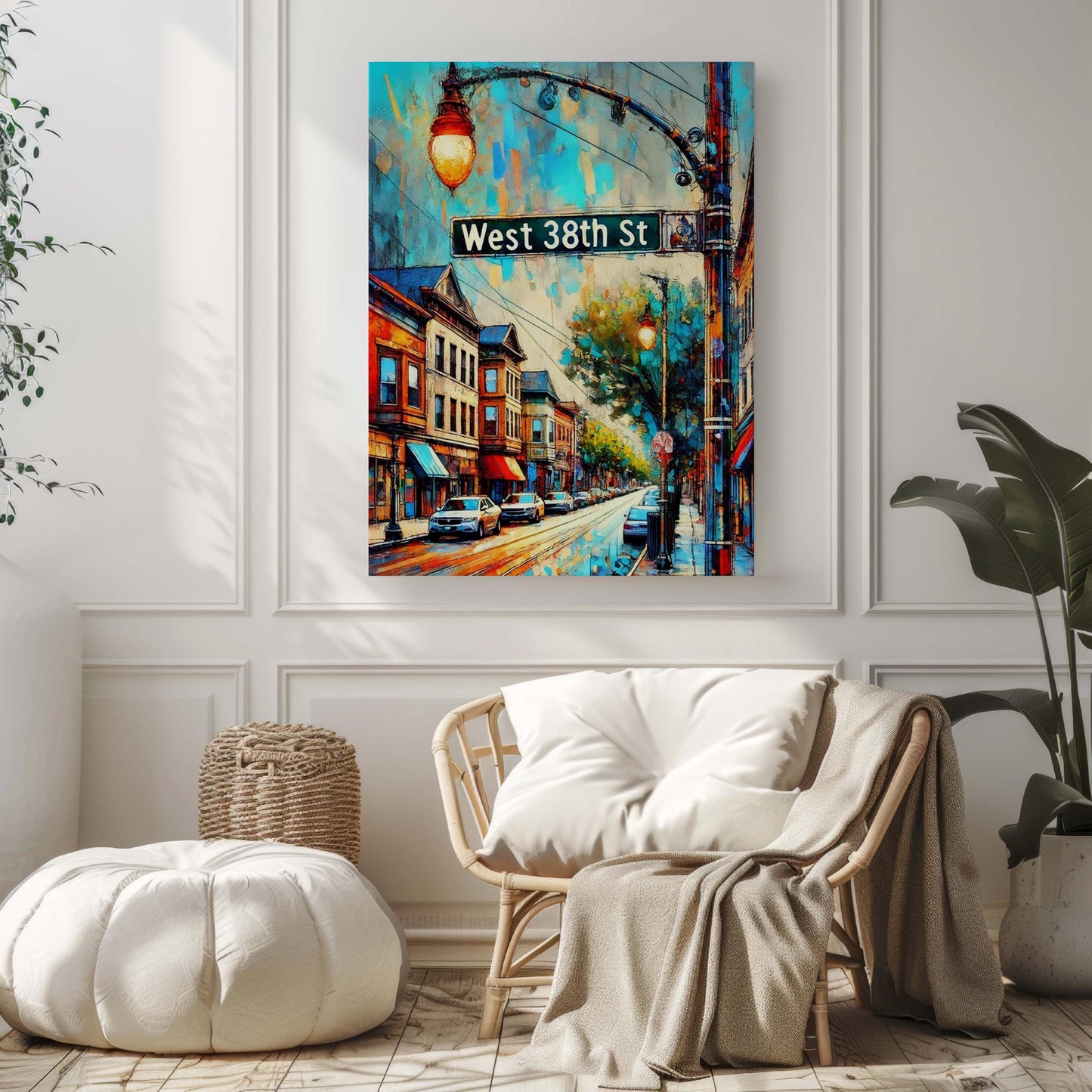 West 38th St Print - Erie Pennsylvania Travel Wall Art, Housewarming Gift, Erie Cityscape Poster, Unique Erie Artwork, Travel Decor
