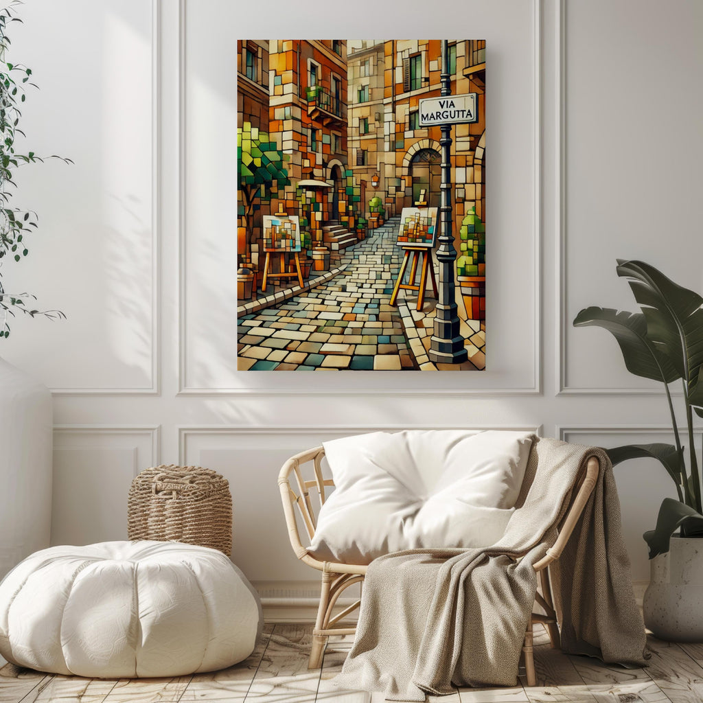 Via Margutta Print Fine Art - Rome, Italy