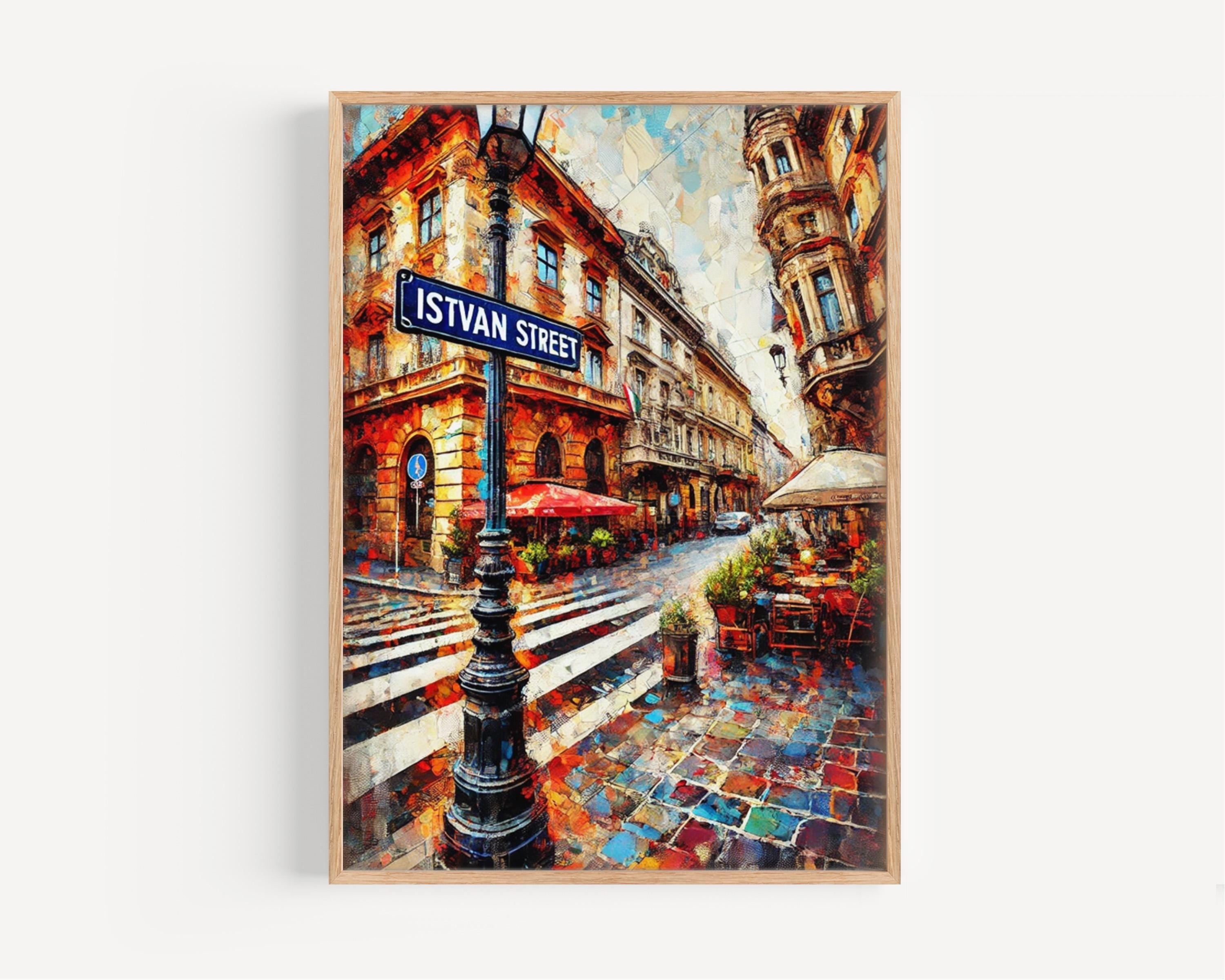 Istvan Street Wall Art - Budapest, Hungary