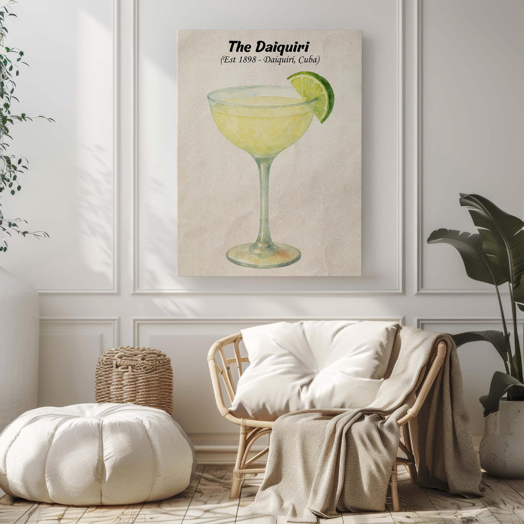 Daiquiri Cocktail Vintage Art Print