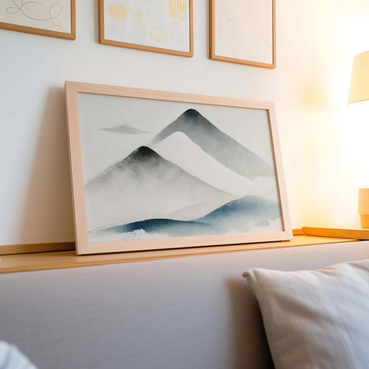 Nature Gift Mountain Wall Art Snowy Print Nature Decor Housewarming Family New Home Gift