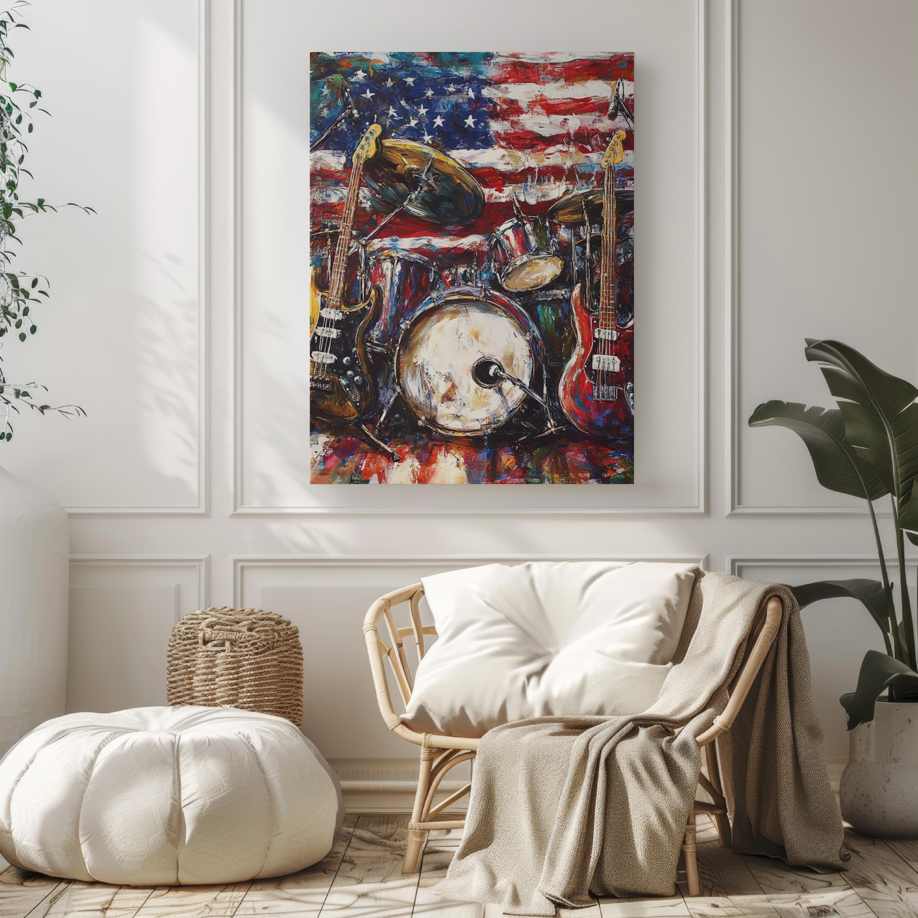 American Jazz Abstract Wall Art - United States