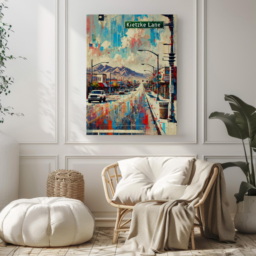 Kietzke Lane Poster Modern - Reno, Nevada, USA