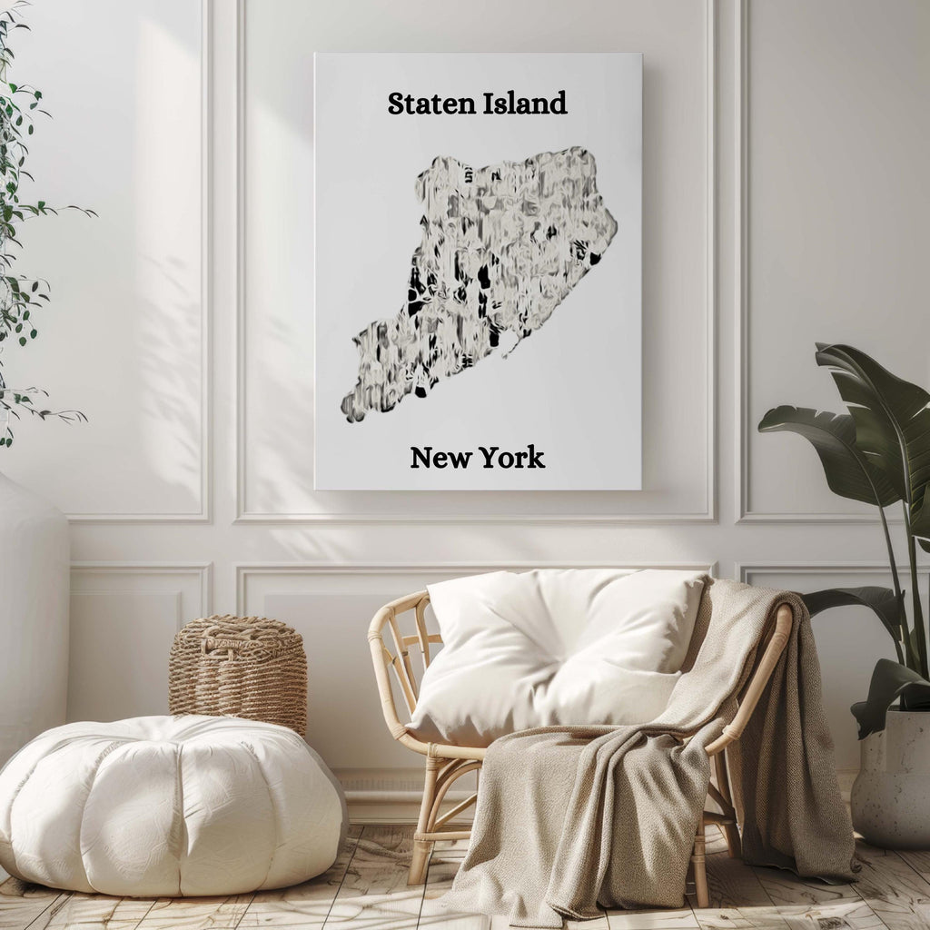 Staten Island Map Poster - New York, New York, USA