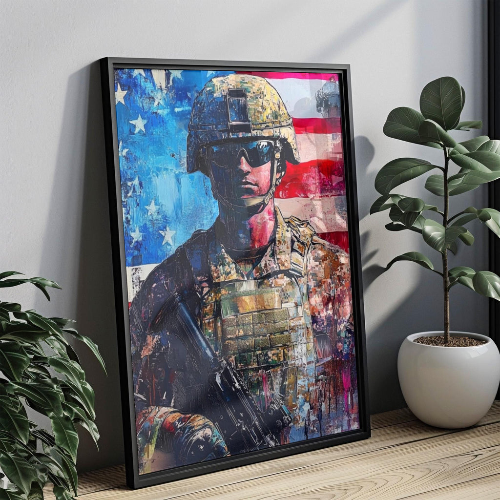 Military Troop Patriotic Wall Art - USA
