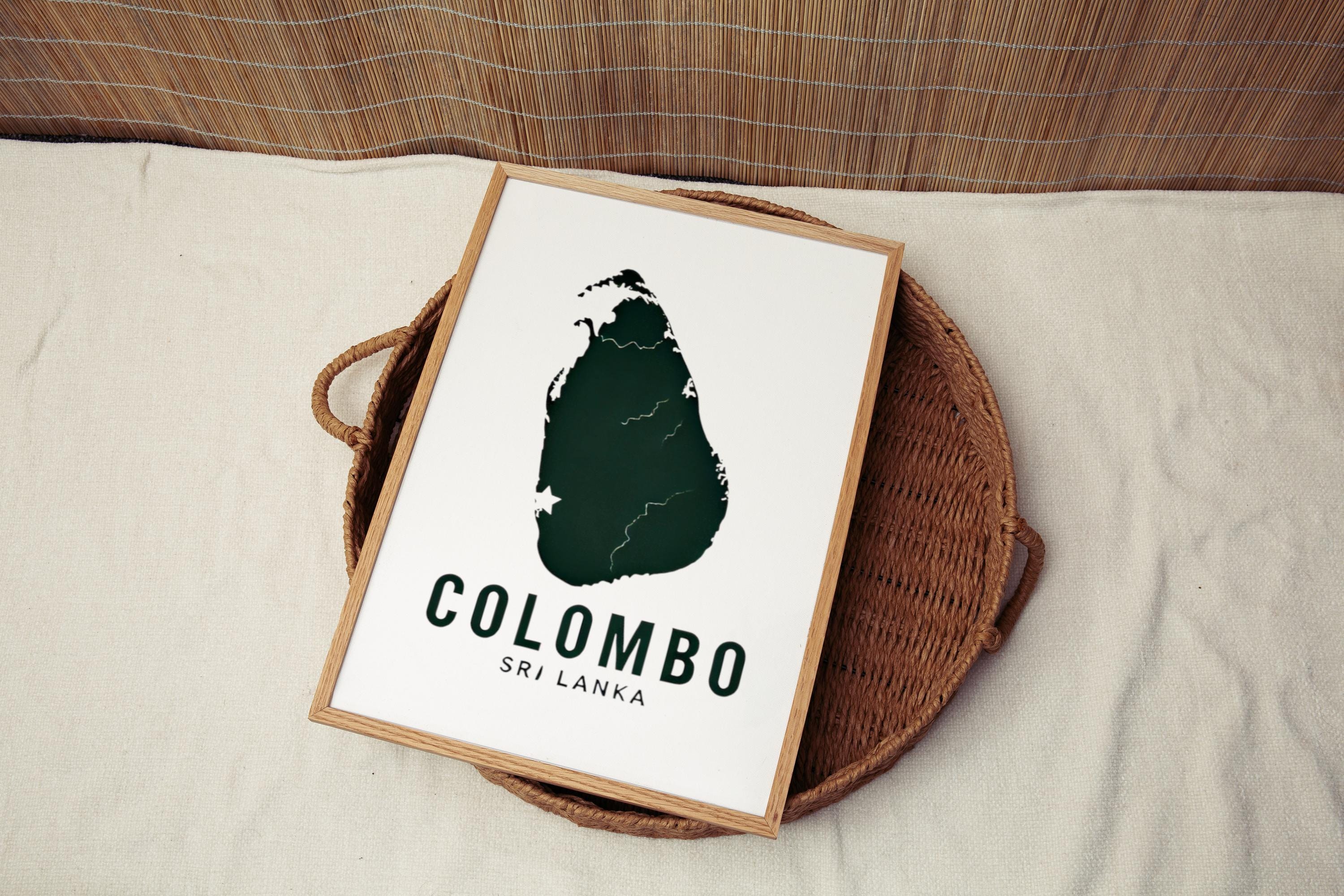 Sri Lanka Colombo Wall Art Print – Travel Home Decor, Sri Lanka Gift & Housewarming Artwork