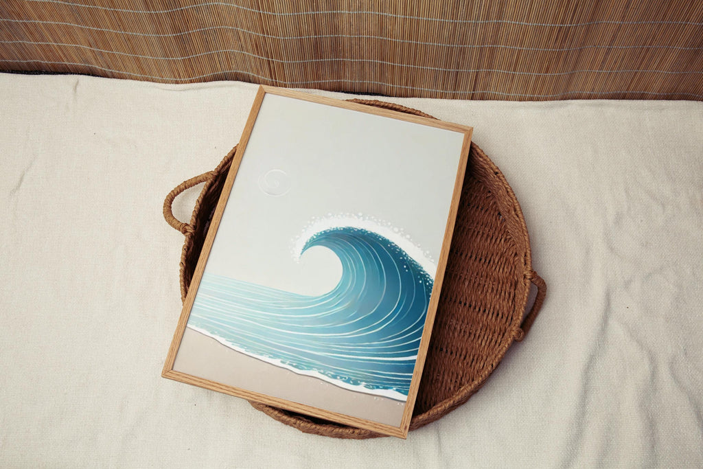 Beach Wall Art Coastal Ocean Wave Decor