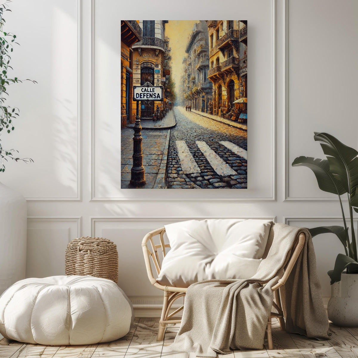 Calle Defensa Print Vintage - Buenos Aires, Argentina