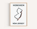 Hoboken Print - Hoboken, New Jersey, USA
