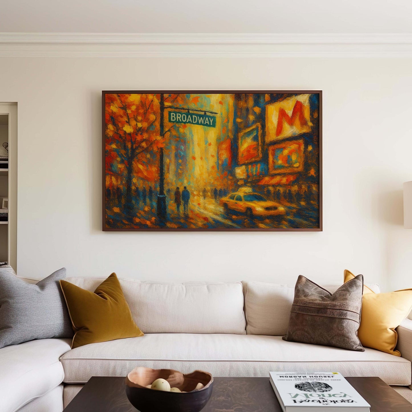 Broadway Fall Art Print – New York Autumn Wall Decor