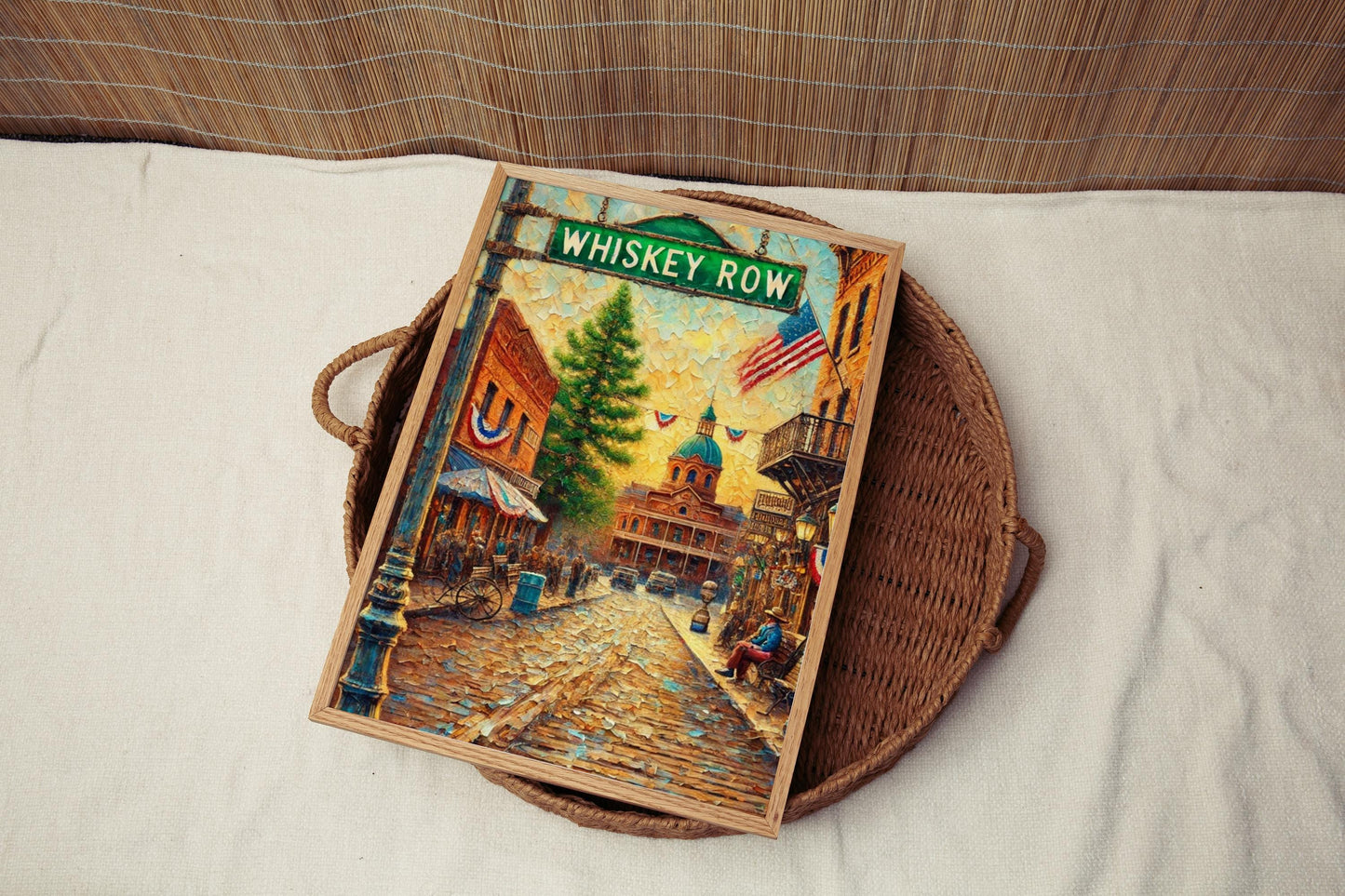 Whiskey Row Wall Art, Prescott Arizona Print, Historic Downtown Street Sign, Rustic Home Decor, Arizona Souvenir, Travel Poster