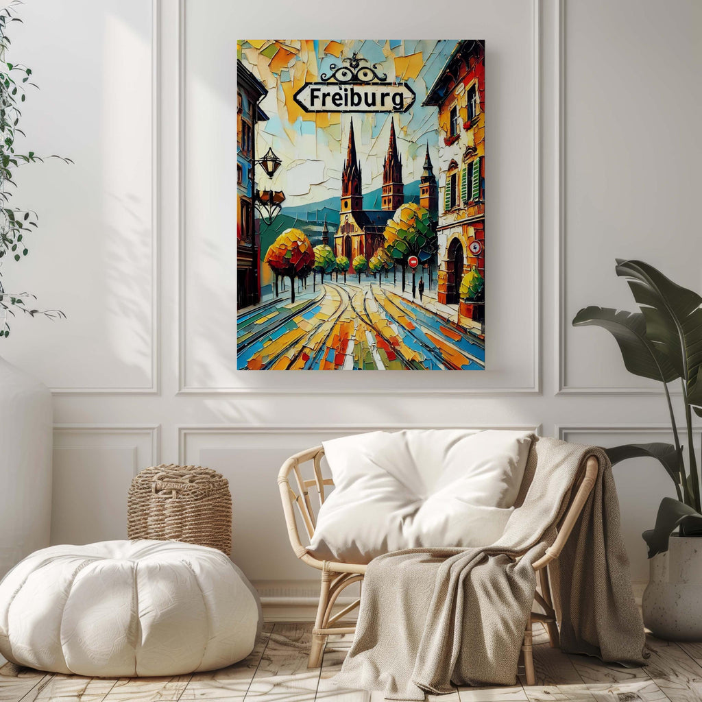 Freiburg City Print - Freiburg, Germany