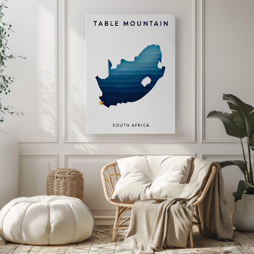 Table Mountain Landscape Print - South Africa