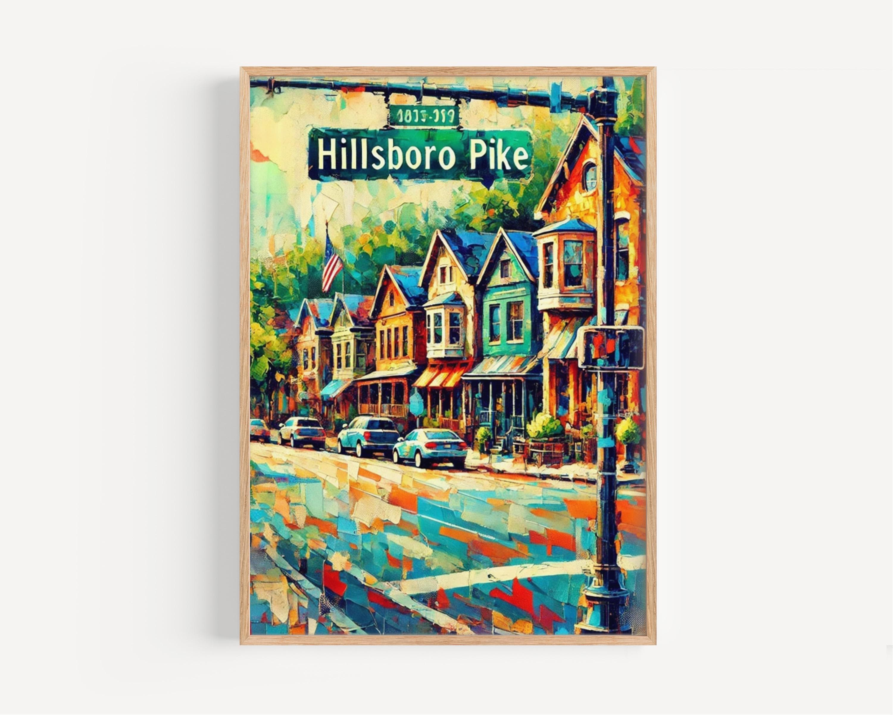 Hillsboro Pike Print - Nashville, Tennessee, USA