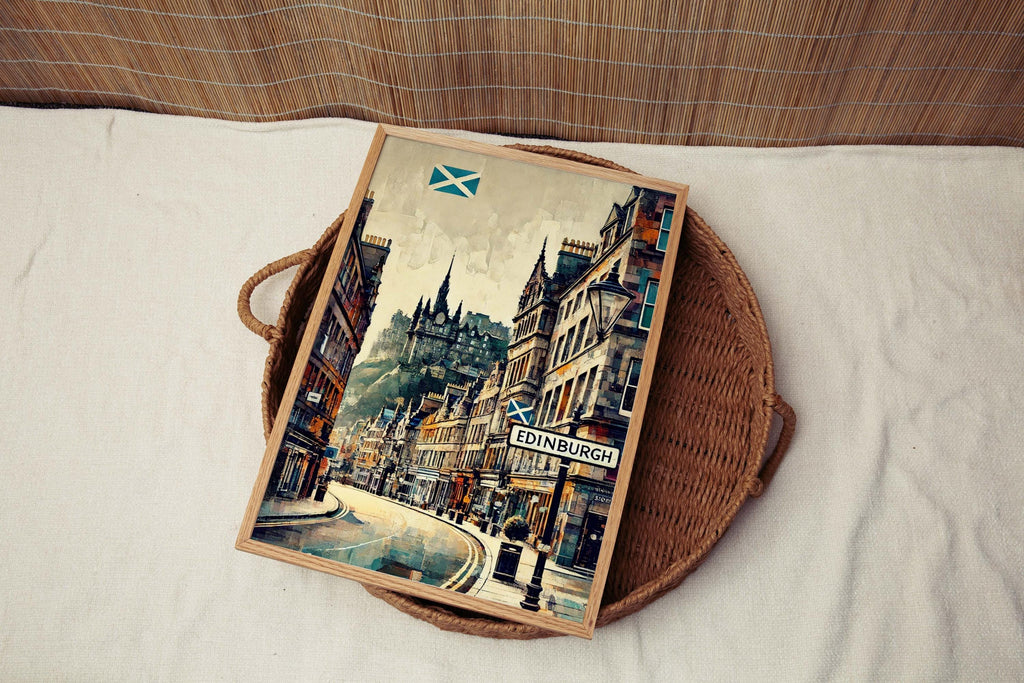 Edinburgh Vintage Print - Edinburgh, Scotland