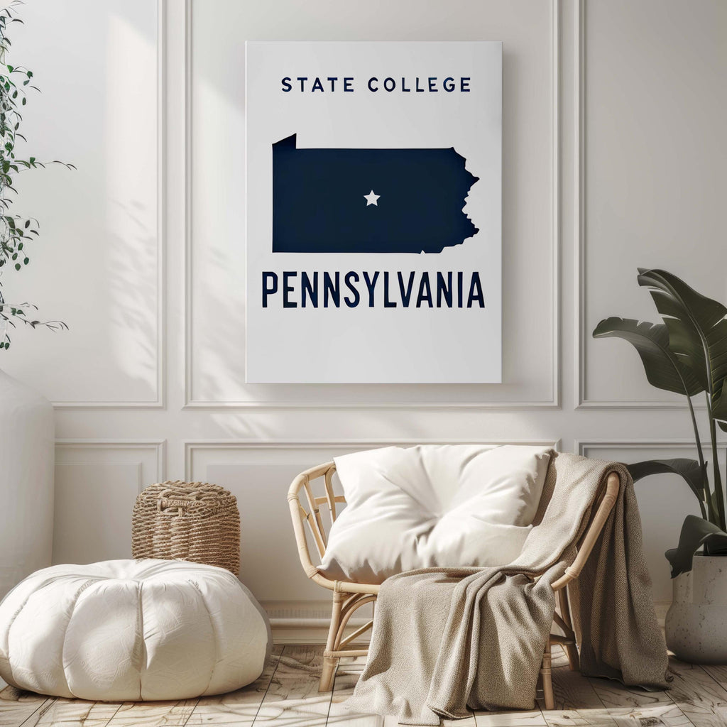 State College Wall Art - State College, Pennsylvania, USA