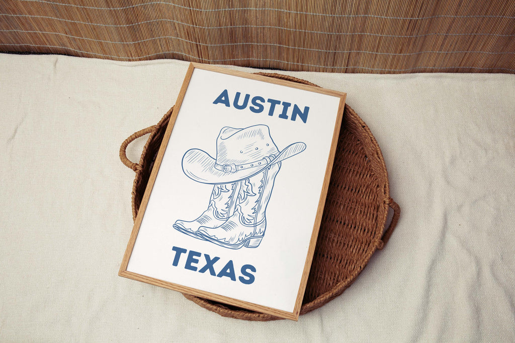 Boots And Hat Wall Art - Austin, Texas, USA