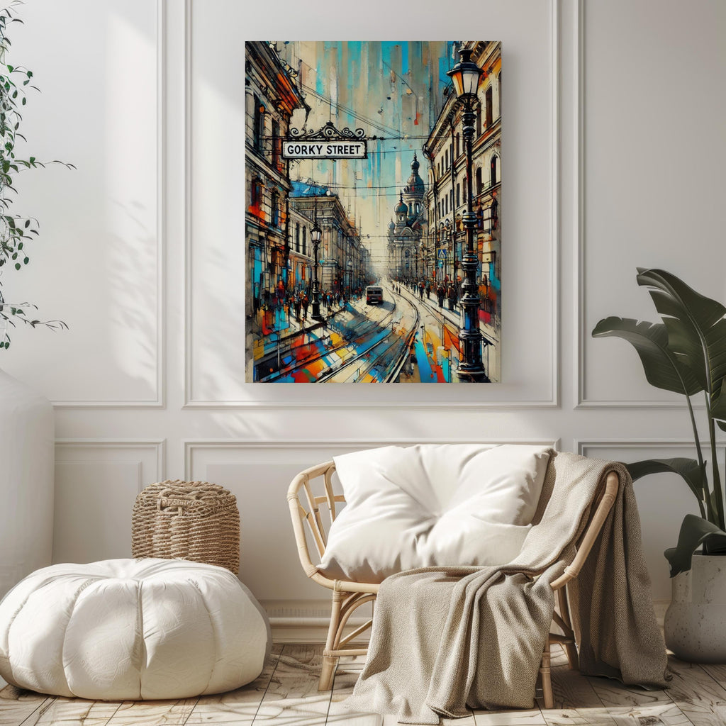 Gorky Street Print Vintage - Nizhny Novgorod, Russia