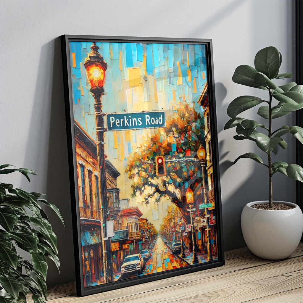 Perkins Road Print - Baton Rouge, Louisiana, USA