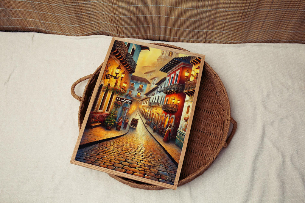 La Ronda Wall Art Decor - Quito, Ecuador