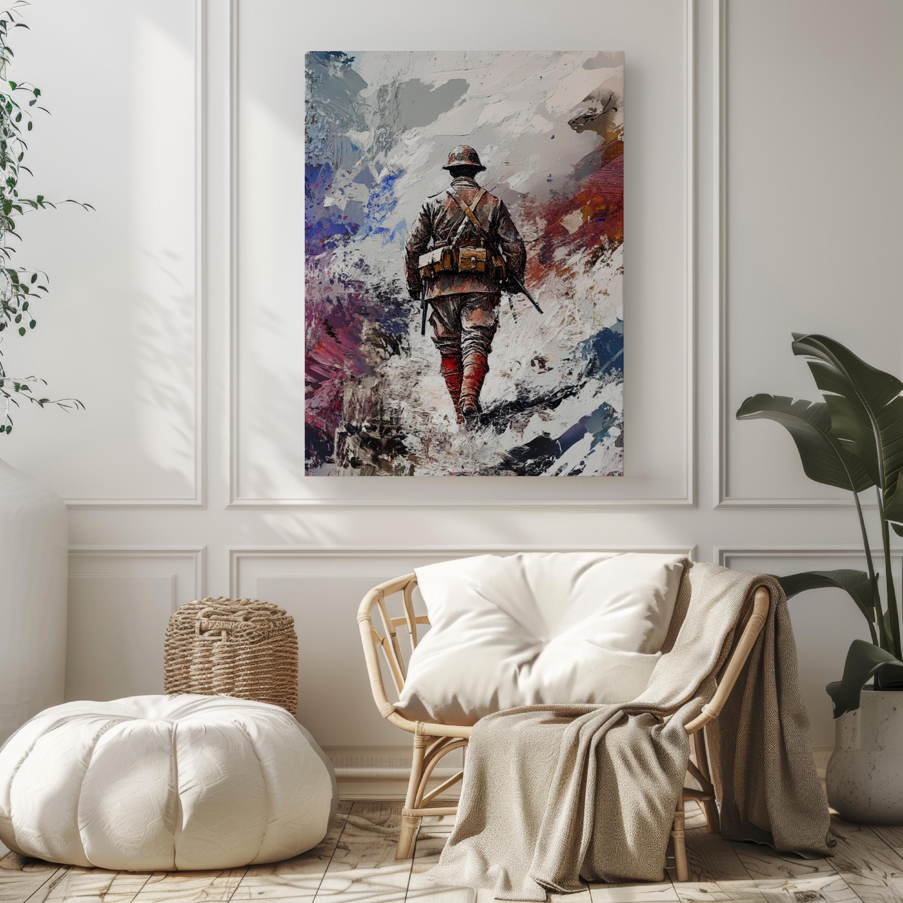 American Troop Wall Art Abstract - USA