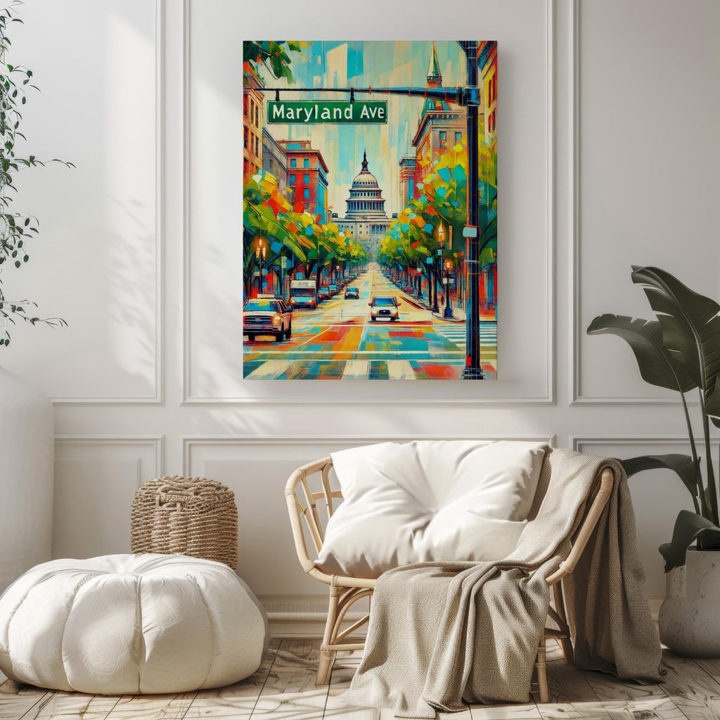 Maryland Avenue Print - Washington, D.C., USA