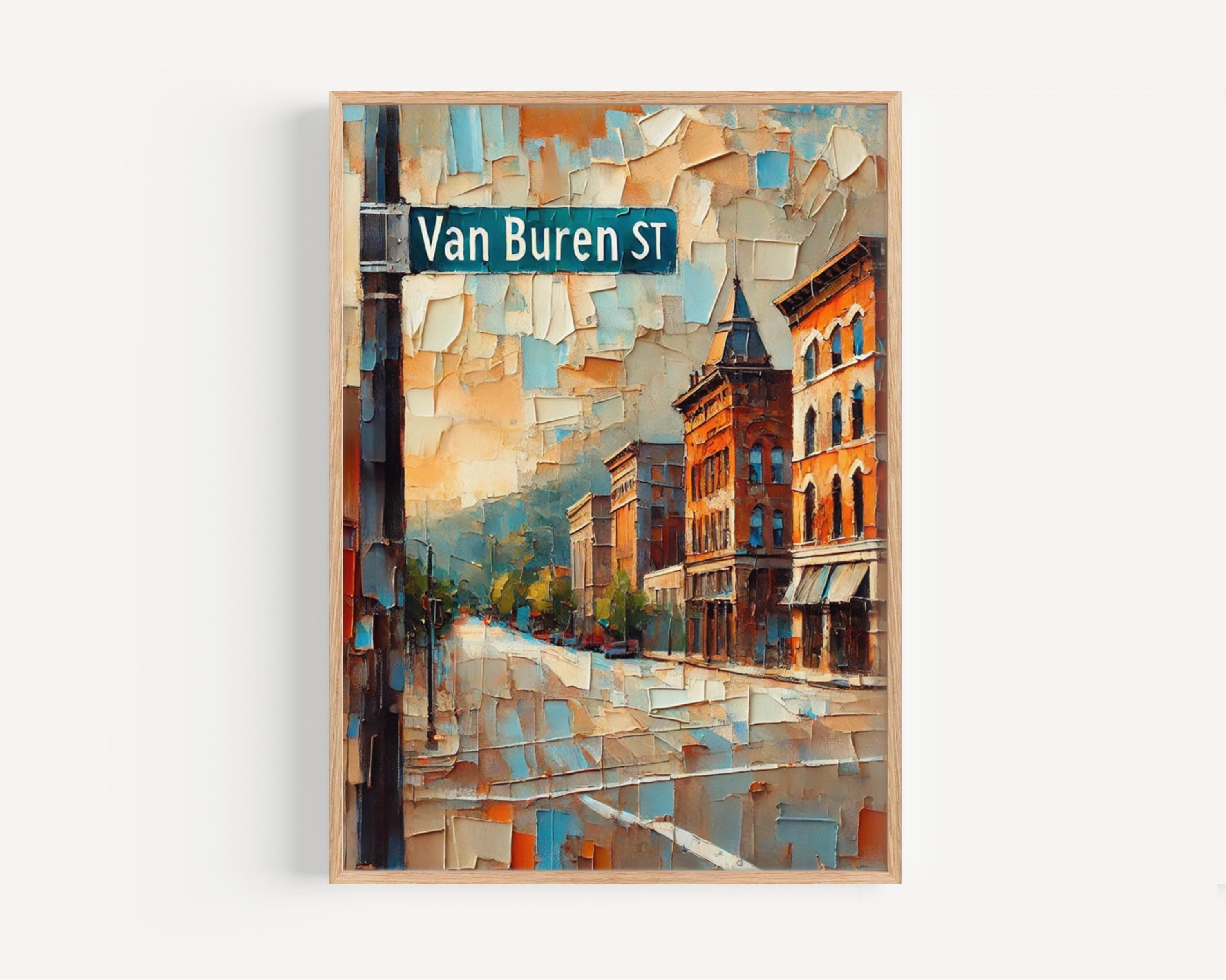 Van Buren Street Wall Art, Little Rock Print, Arkansas Art, “City” Gift, Travel Souvenir, Travel Poster,  “State” Art, PERSONALIZED GIFT