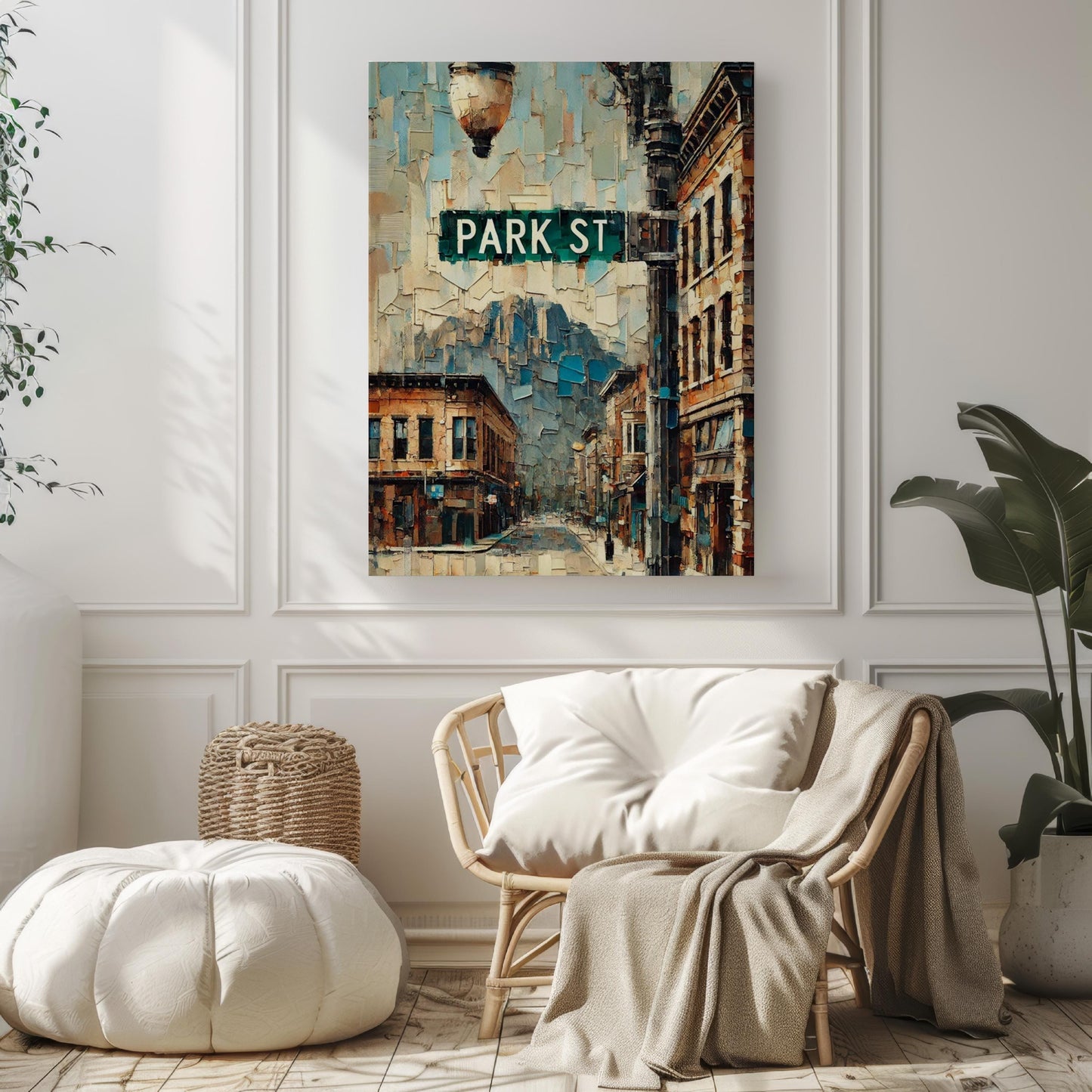 Park Street Wall Art, Butte Print, Montana Art, “City” Gift, Travel Souvenir, Travel Poster,  “State” Art, PERSONALIZED GIFT