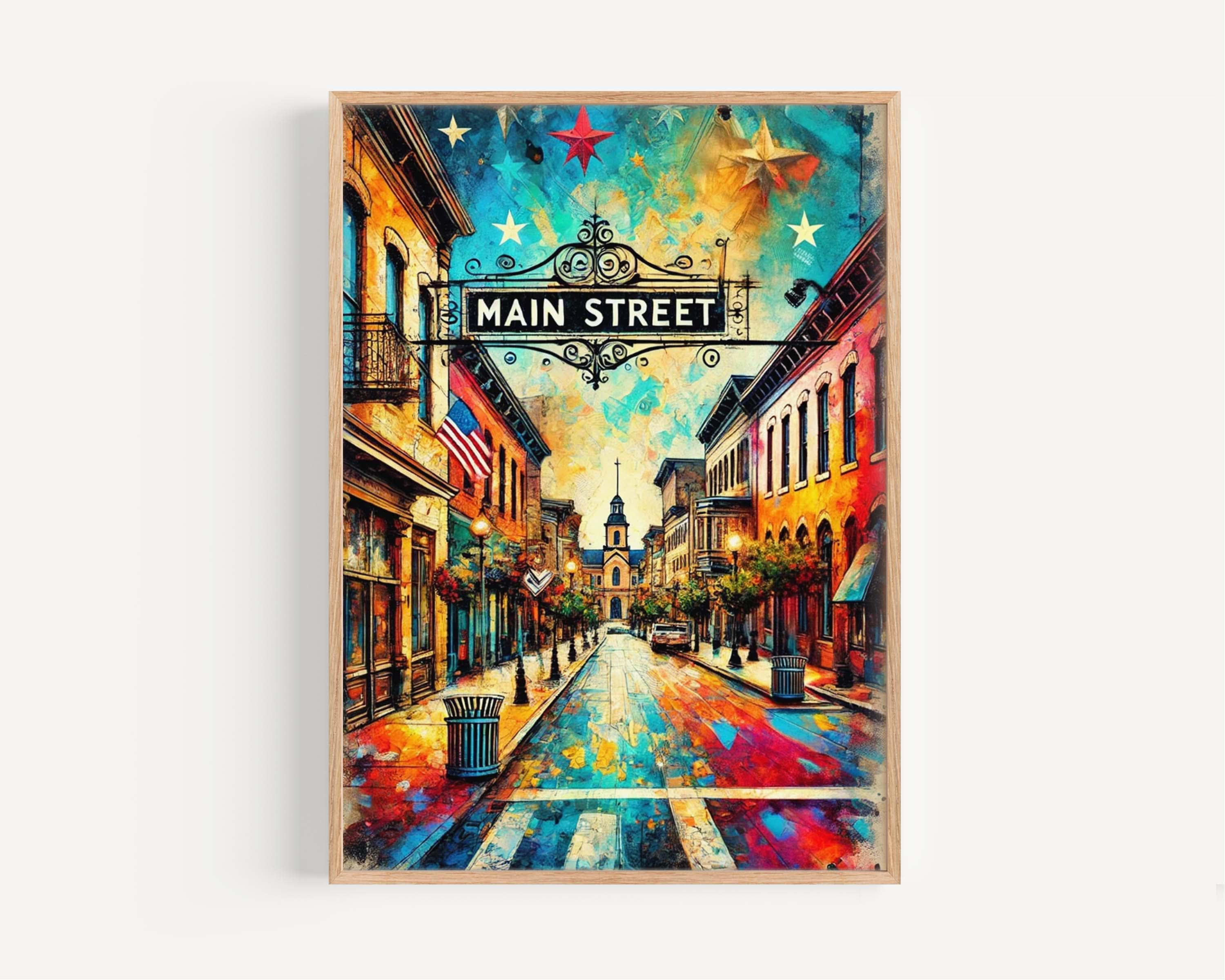 Main Street Wall Art - Bethlehem, Pennsylvania, USA