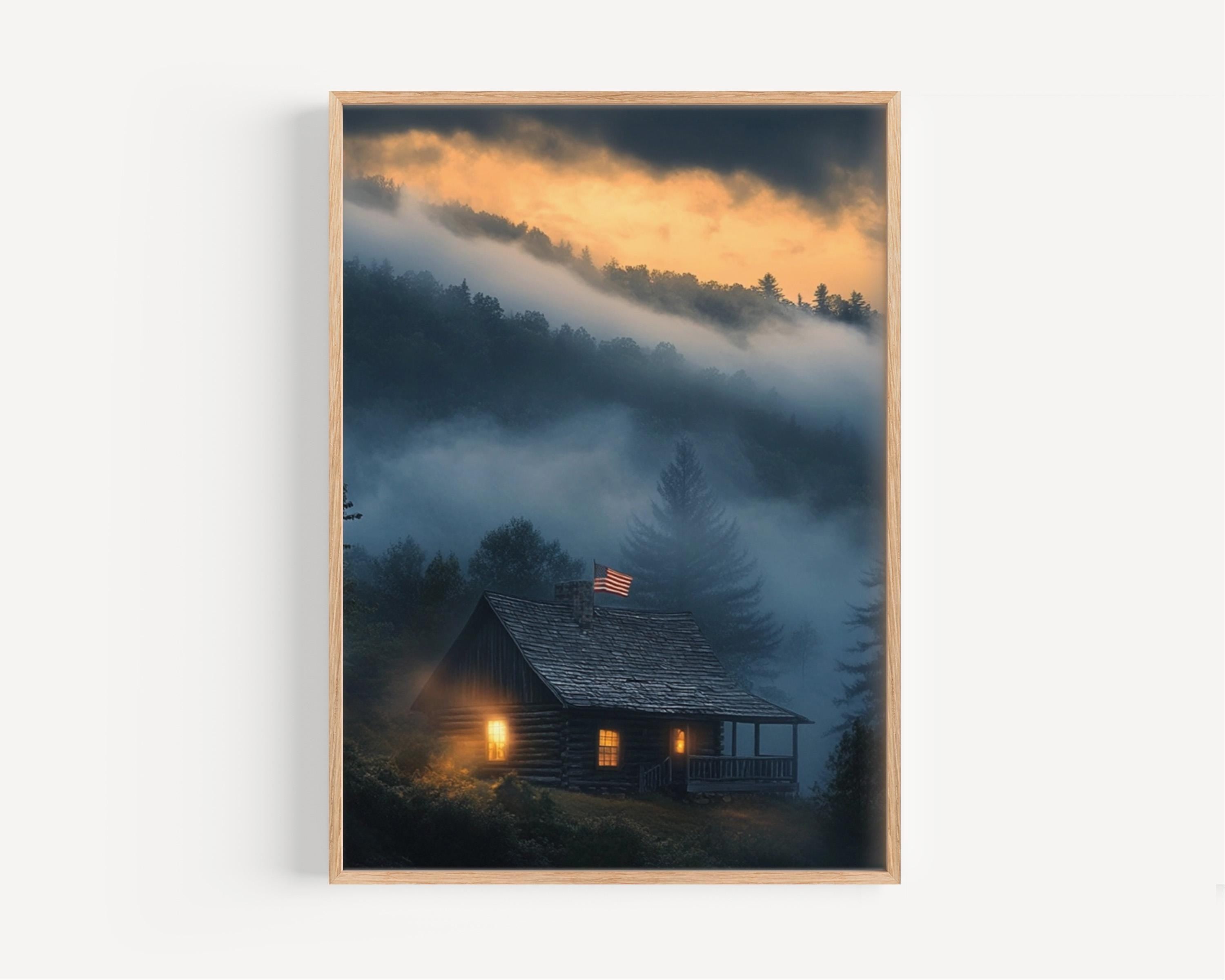 American Home Abstract Wall Art - USA