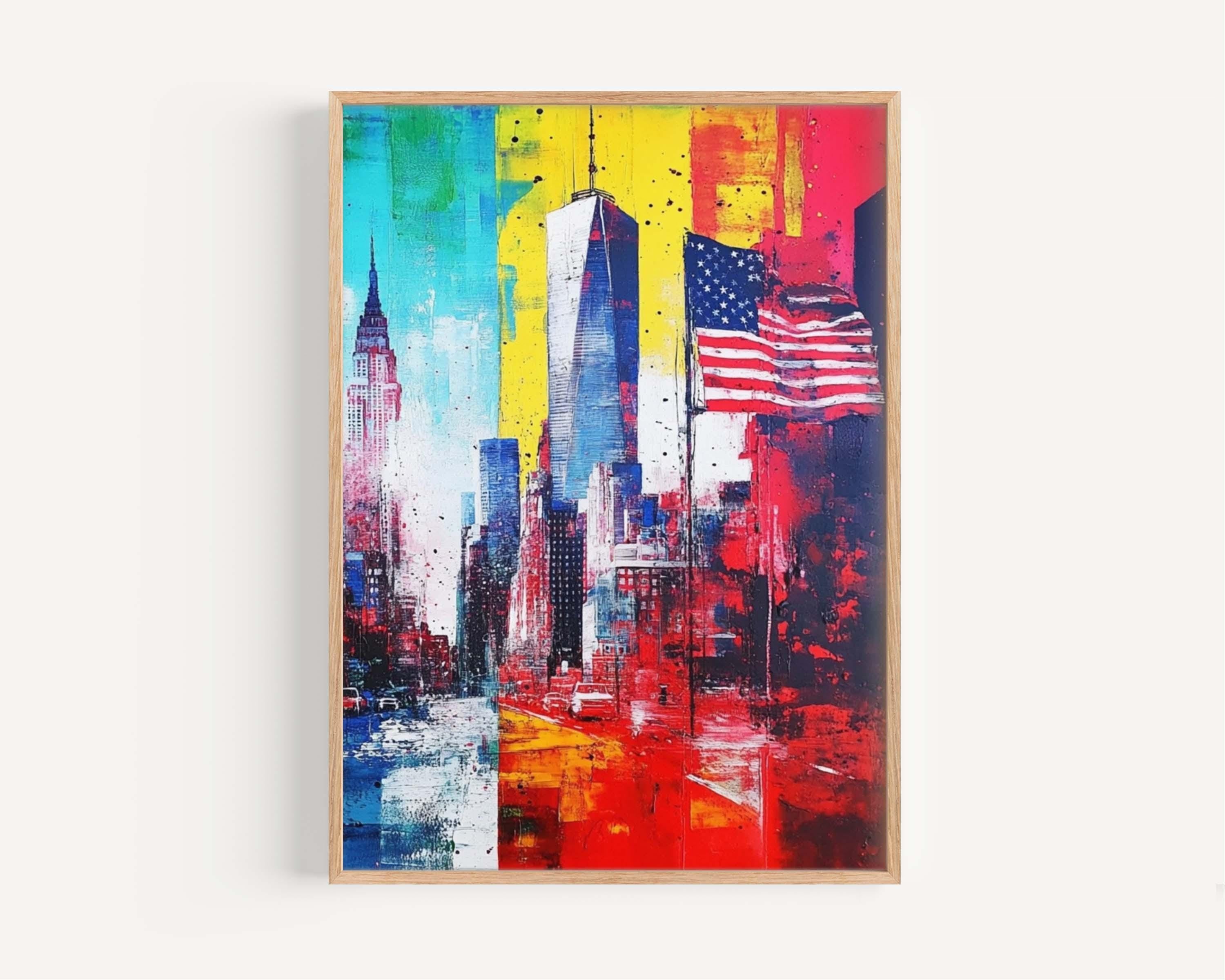 City Skyline Print Modern - United States