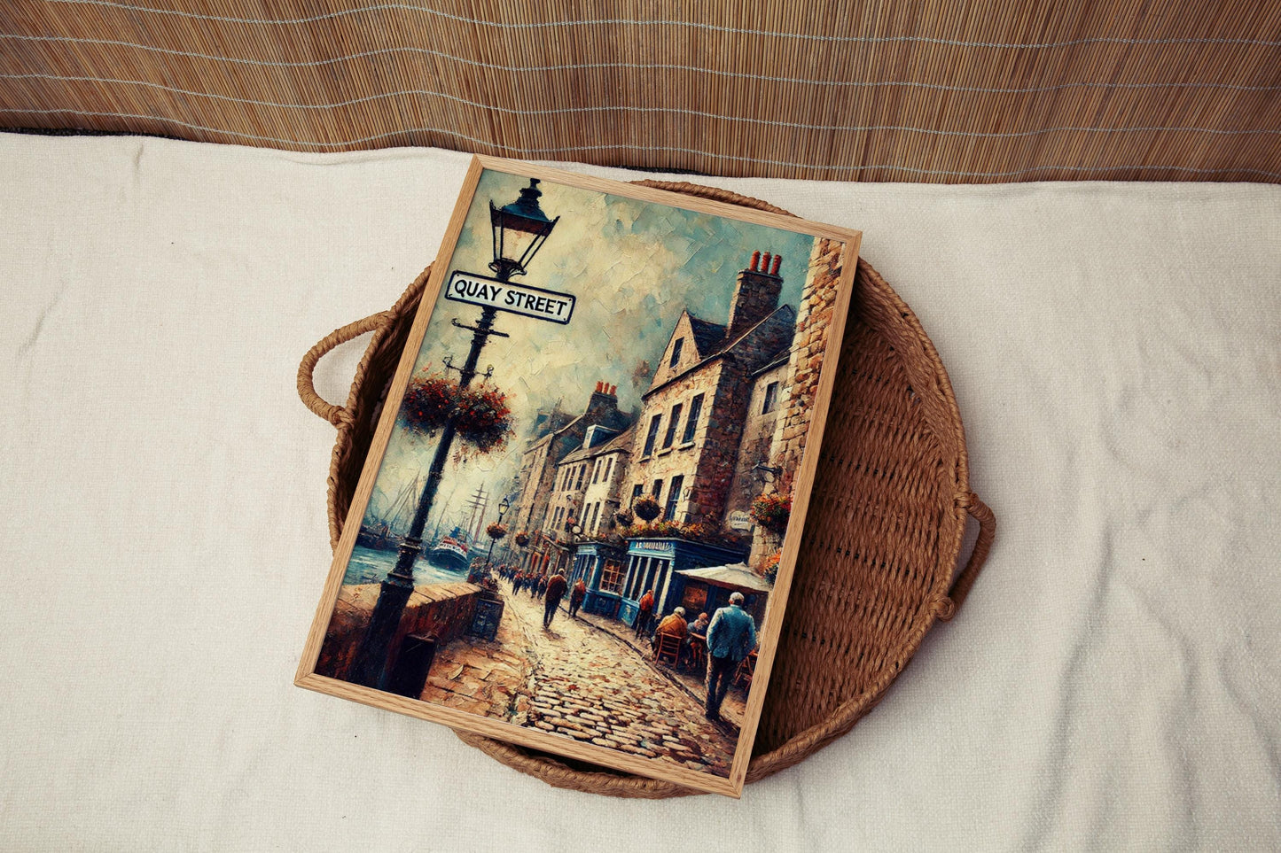 Quay Street Galway Print, Ireland Travel Poster, City Home Decor