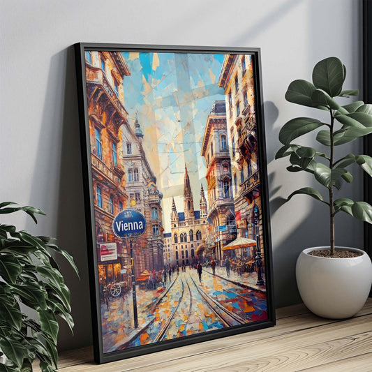 Vienna Art Print - Austria City Travel Poster, European Wall Decor, Vienna Travel Print, Housewarming Gift, Austria Artwork