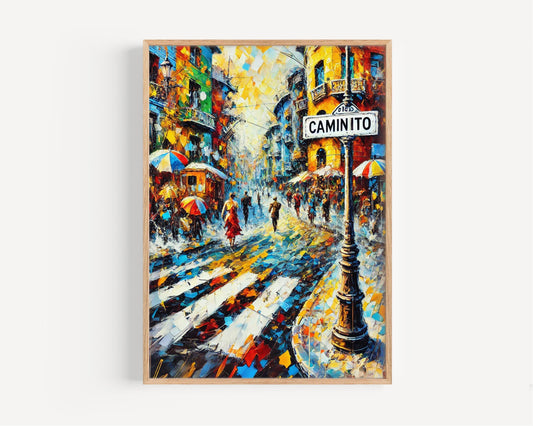 Caminito Street Wall Art Print, Buenos Aires Travel Poster, Argentina Gift & Home Decor, Vibrant Colorful Latin America Housewarming Gift