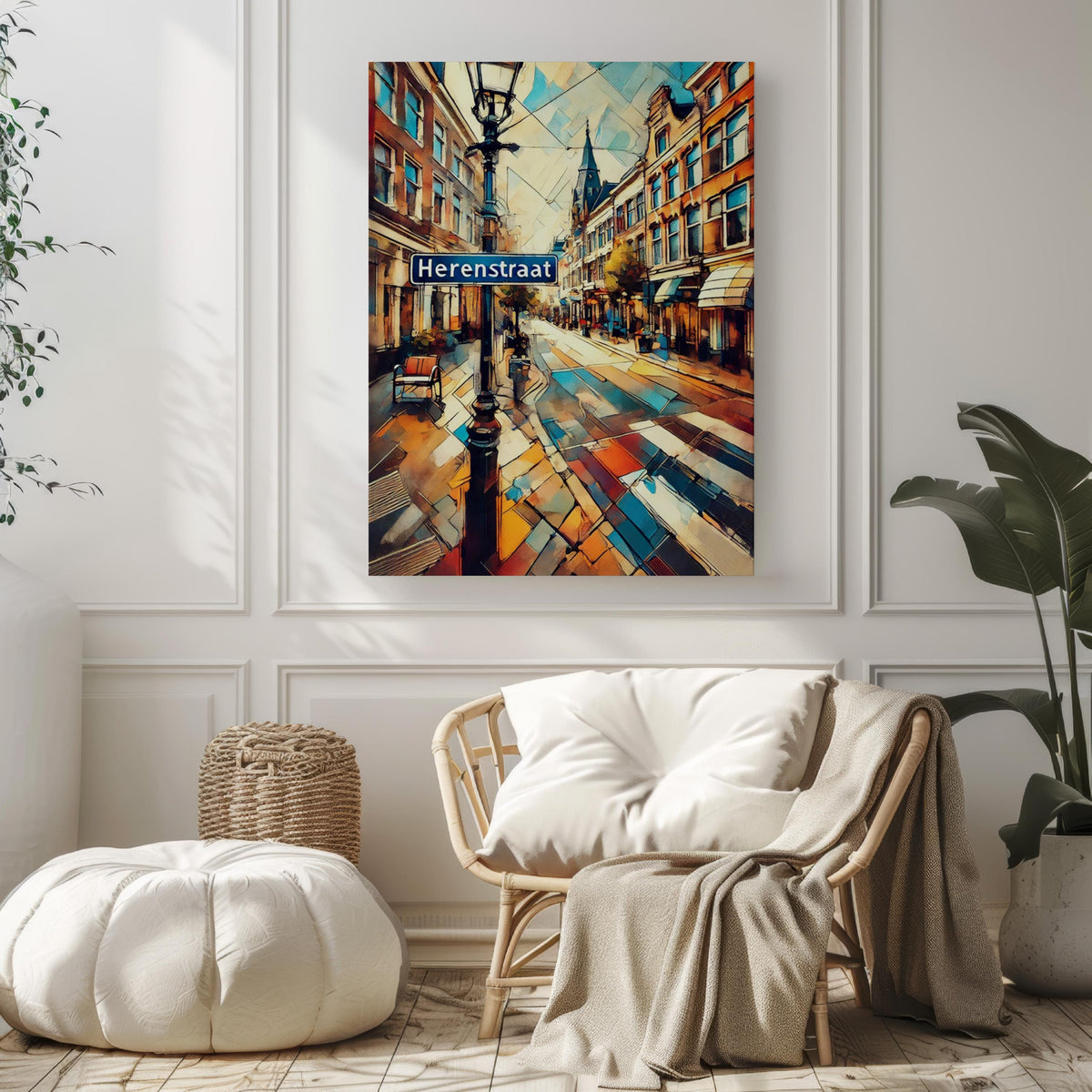 Herenstraat Wall Art Cityscape - The Hague, Netherlands