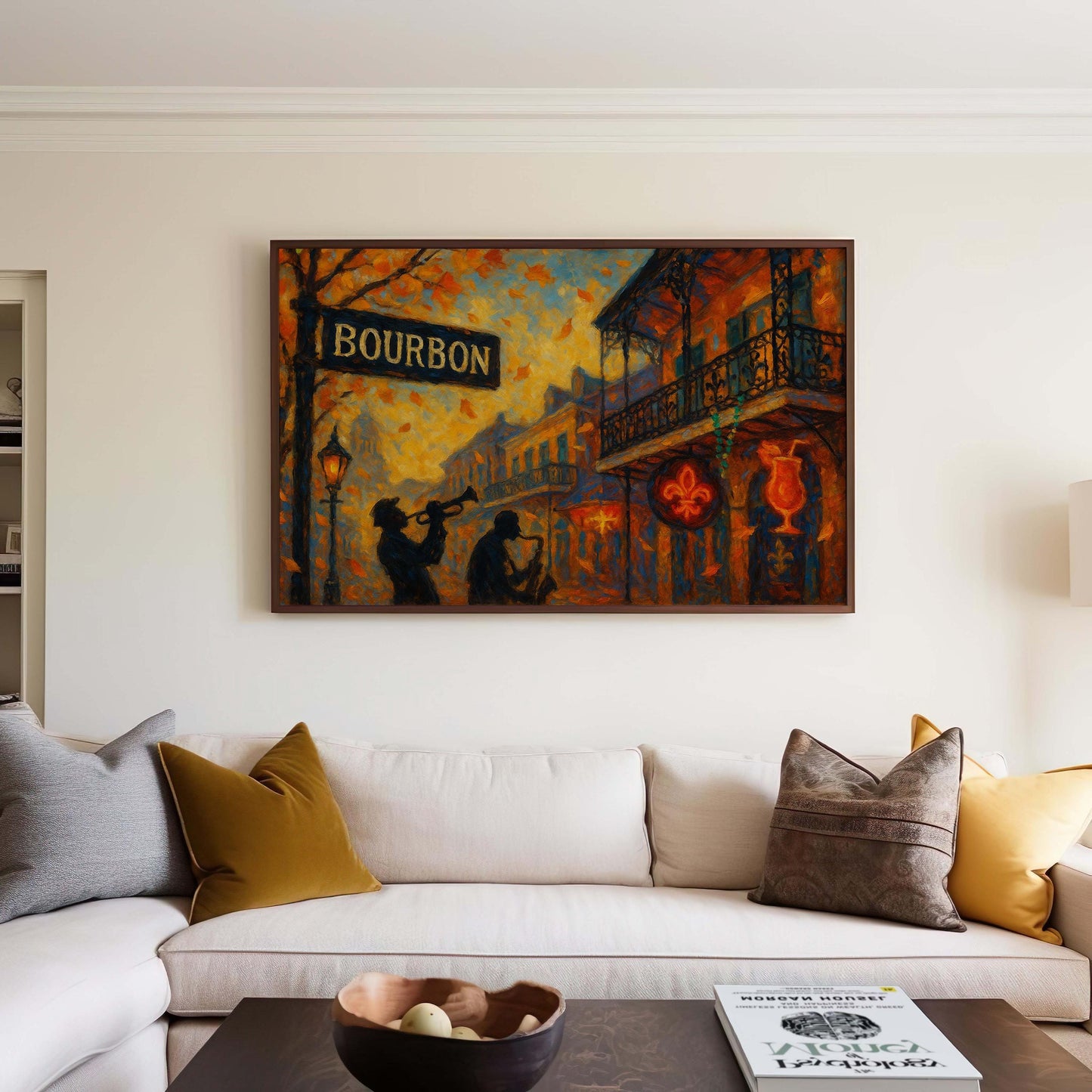Bourbon Street Jazz Print – New Orleans Fall Wall Art