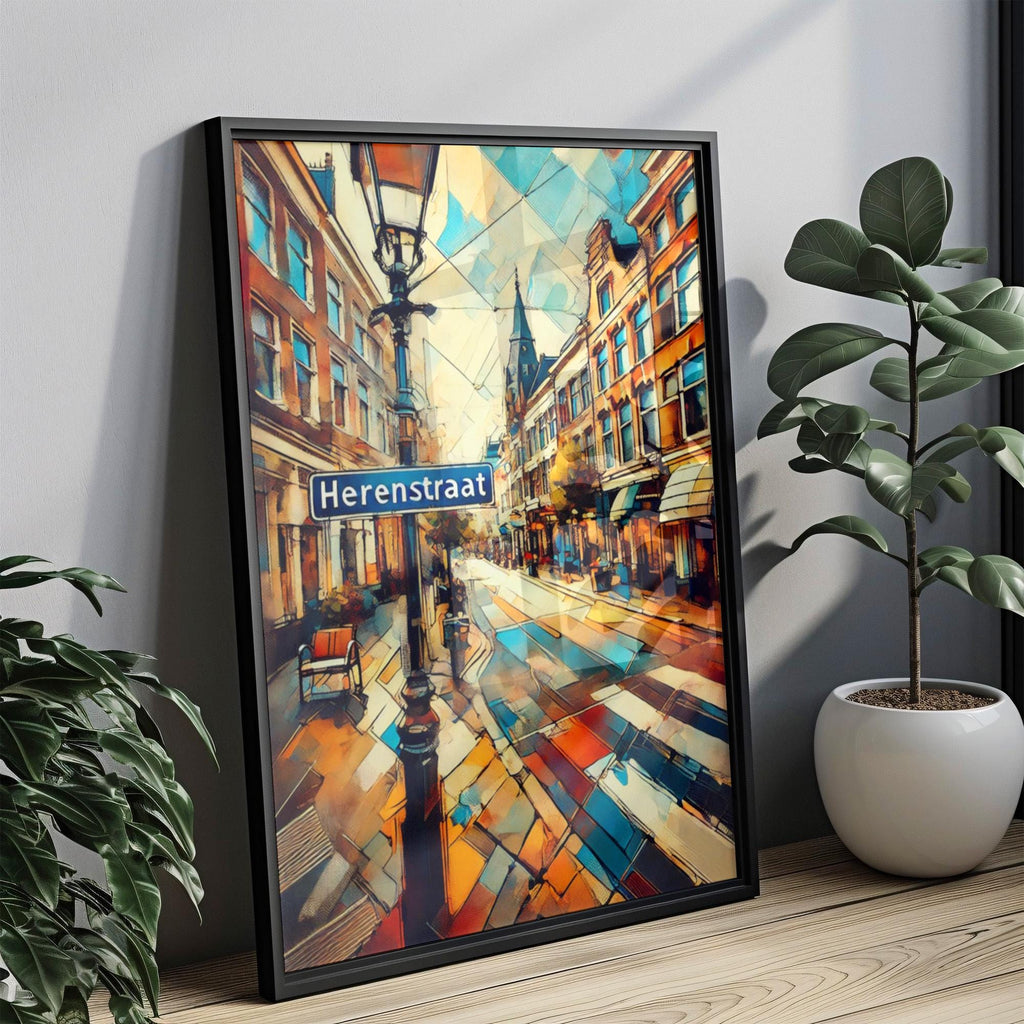 Herenstraat Wall Art Cityscape - The Hague, Netherlands