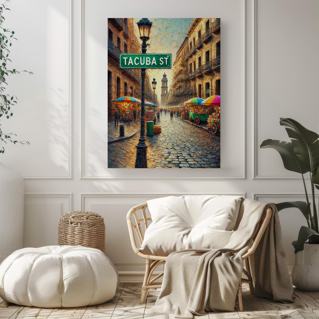 Tacuba Street Vintage Print - Mexico City, Mexico