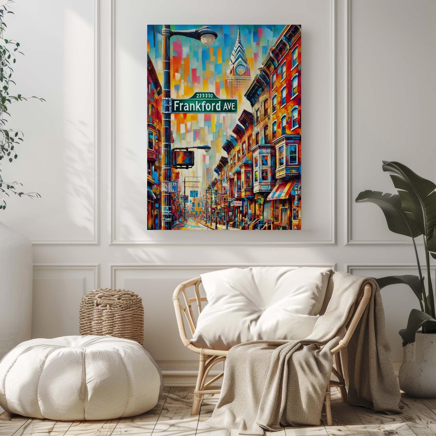 Frankford Ave Print Philadelphia Wall Art, Philly Travel Poster, Frankford Avenue Gift, Housewarming & Home Decor, Unique Philly Art Print