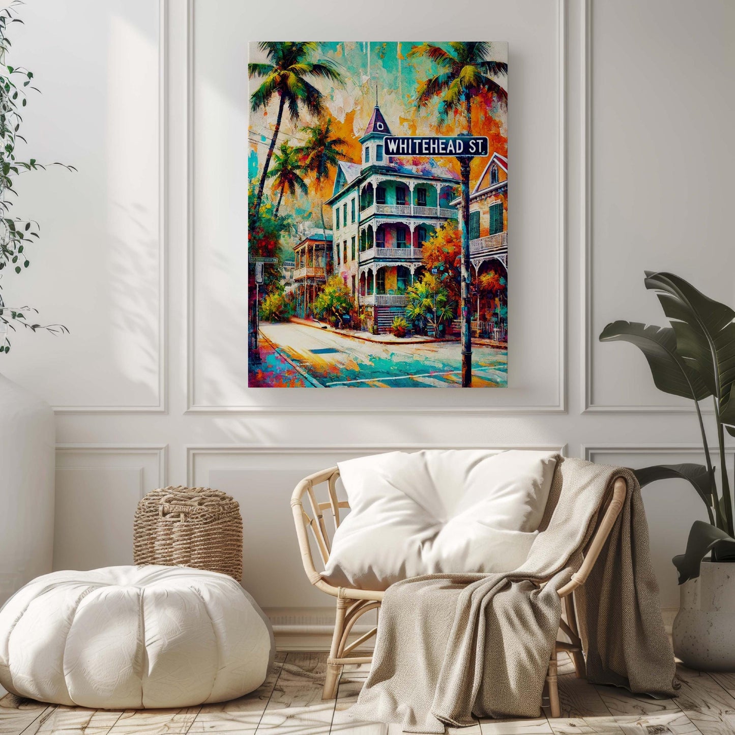 Whitehead St Print - Key West Wall Art, Florida Travel Poster, Coastal Decor, Housewarming & Florida Gift, Vacation Home Artwork