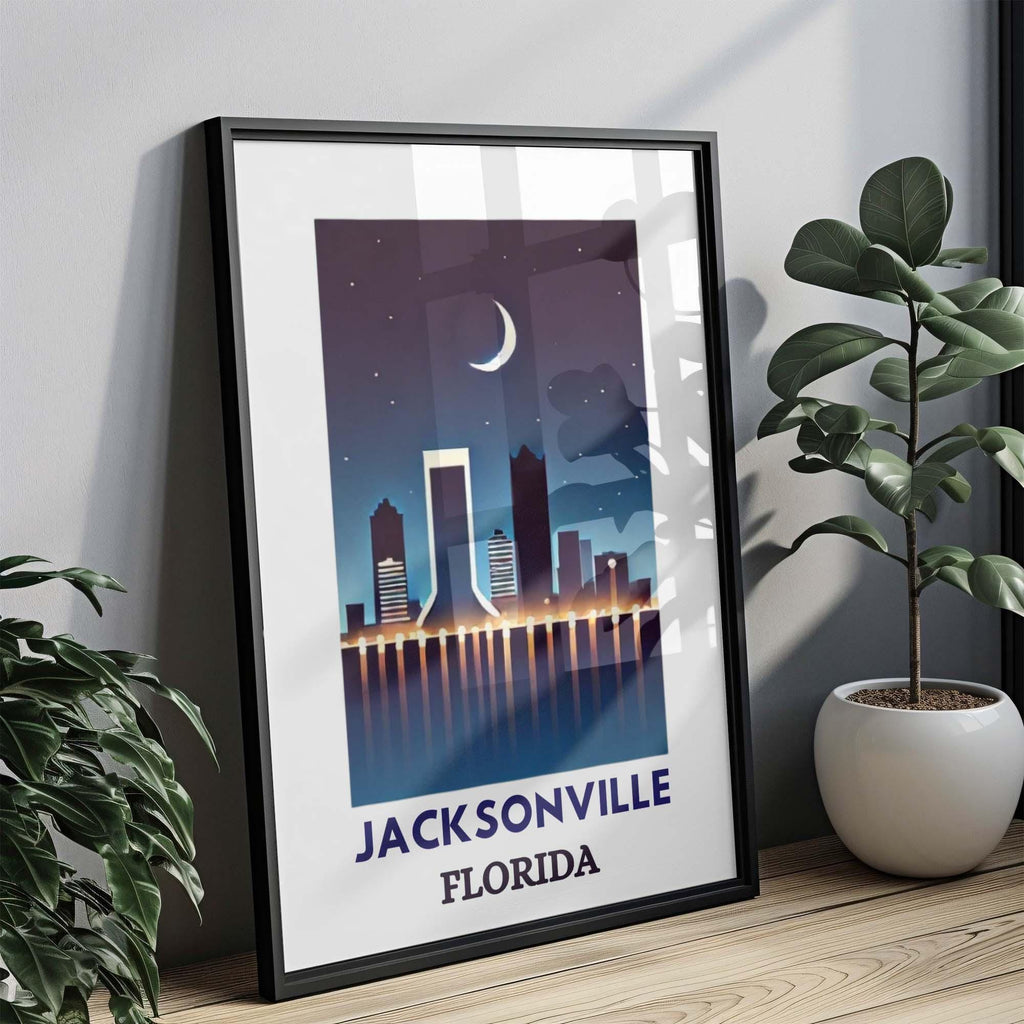 Jacksonville Map Poster - Jacksonville, Florida, USA