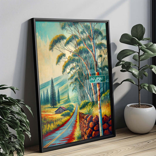 Polipoli Road Print Maui Wall Art, Travel Poster, Hawaii Artwork, Kula Gift, Housewarming Decor, Scenic Landscape, Tropical Home Accent