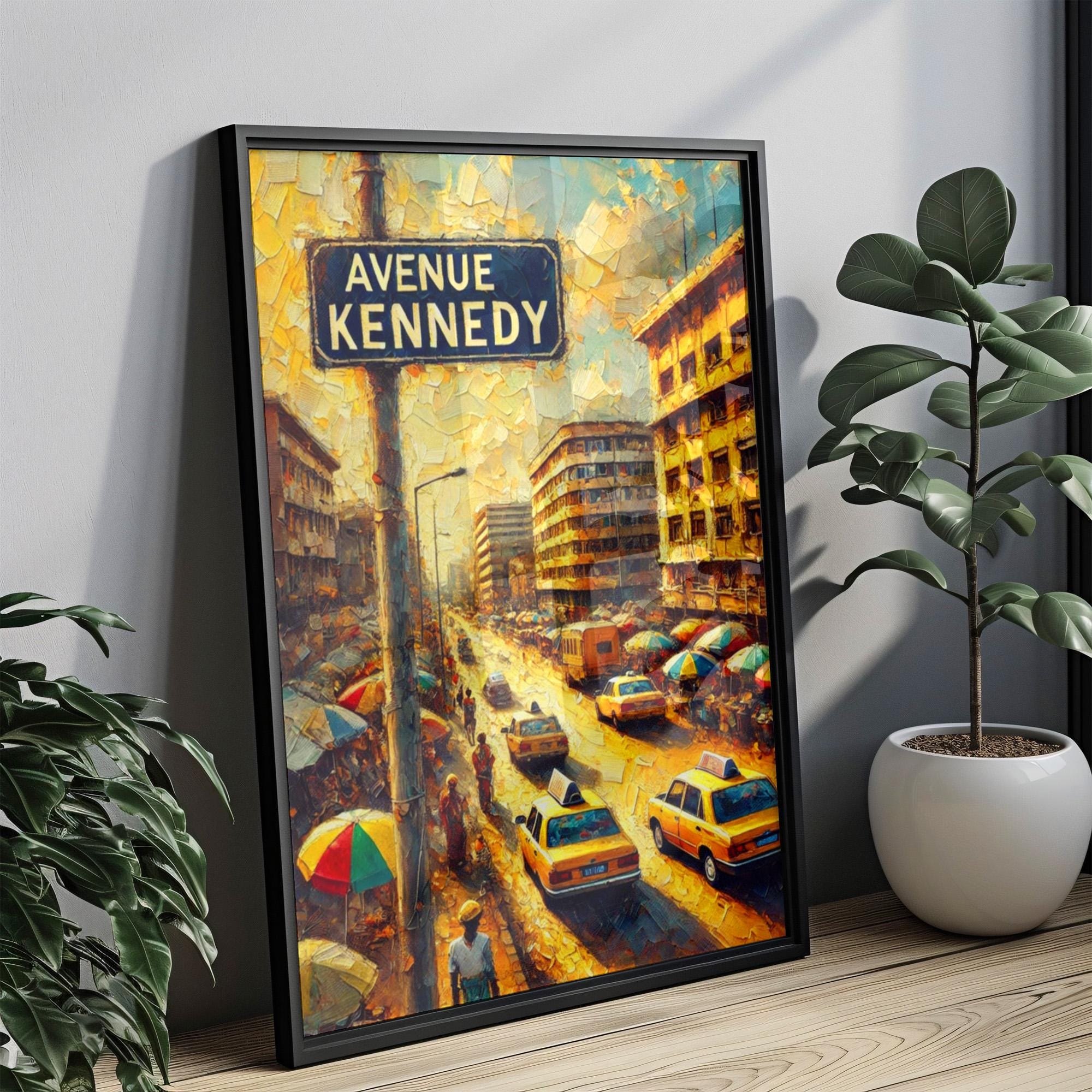 Avenue Kennedy Print - Yaoundé, Cameroon