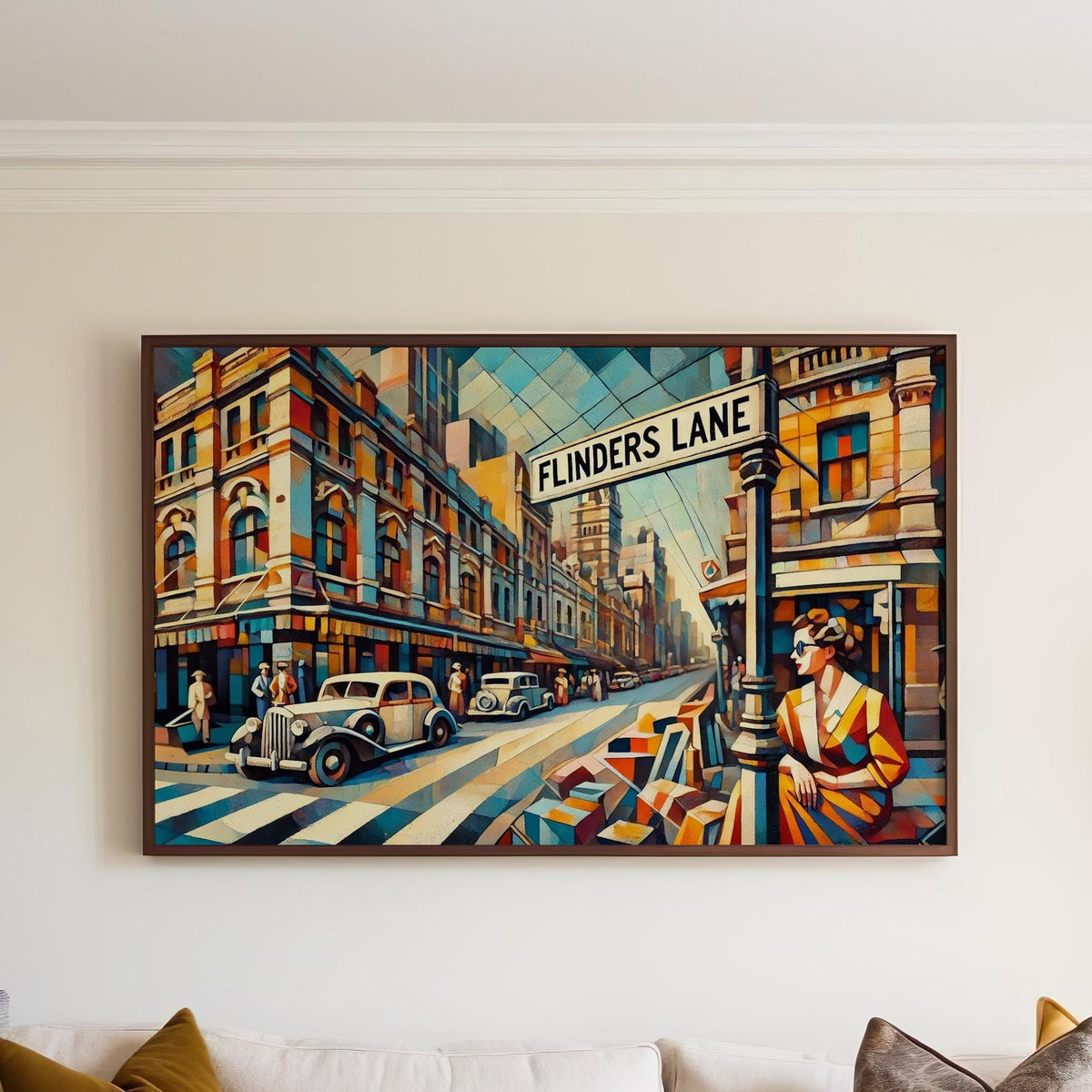 Flinders Lane Print Cityscape - Melbourne, Australia